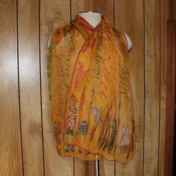 Nina Ricci Accessories - rare vintage nina ricci 100% silk scarf